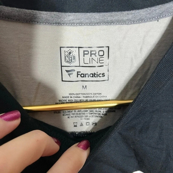 NWT! Fanatics, New Orleans Saints, gray and black T-shirt size M - Picture 2 of 4